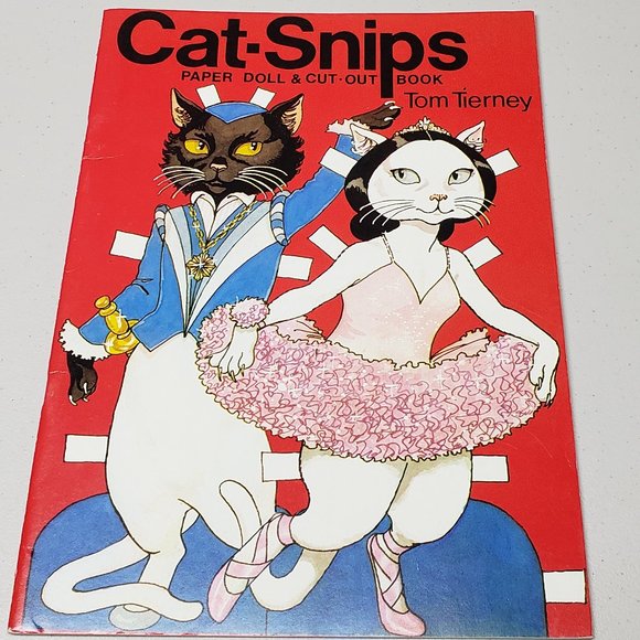 Cat Snips Tom Tierney Paper Doll Book 1983 - Picture 1 of 6